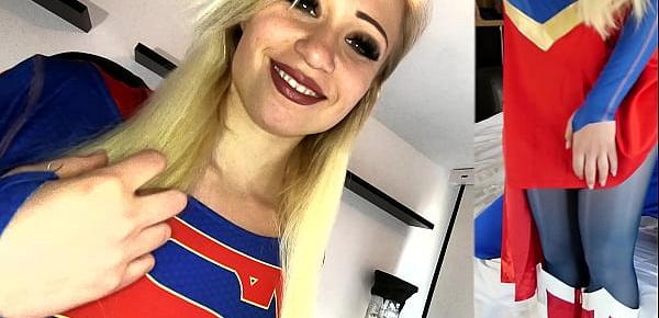  Gabi Gold Supergirl fucked with pantyhose